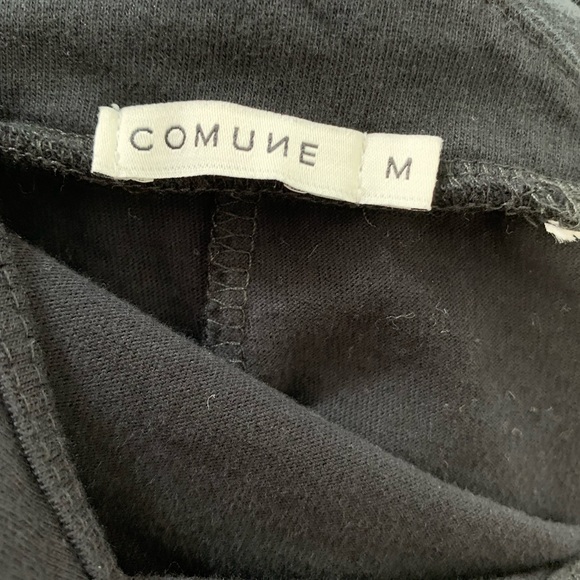 Comune Black Cotton Jumpsuit with Belt Size Medium - Picture 4 of 4